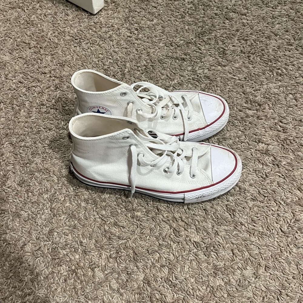 Converse White High-Top Sneakers